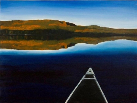Canoe Reflections by Mary Ann Varley