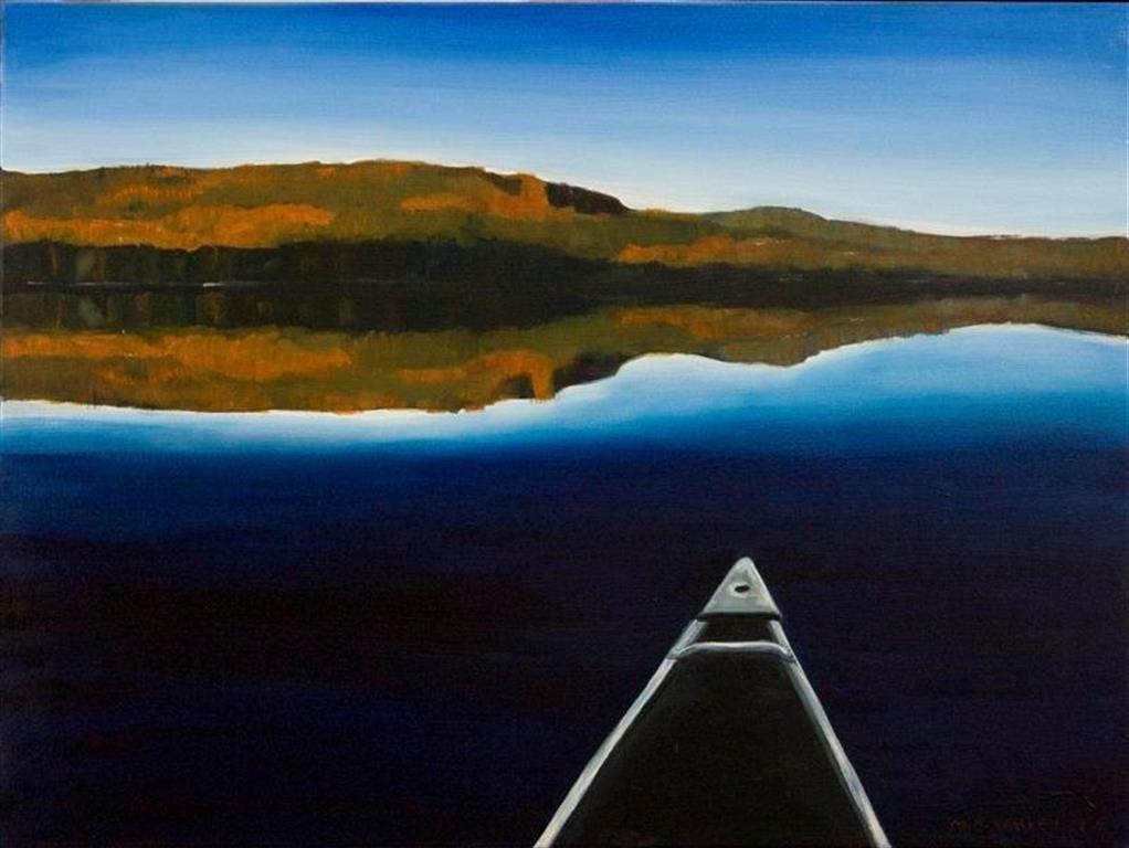Canoe Reflections by Mary Ann Varley