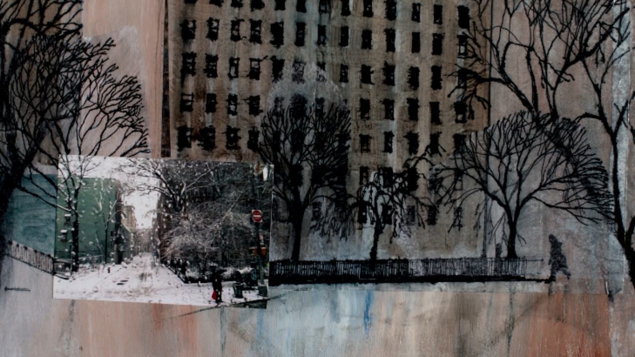 The Corner - Lower Manhattan by Mary Ann Varley